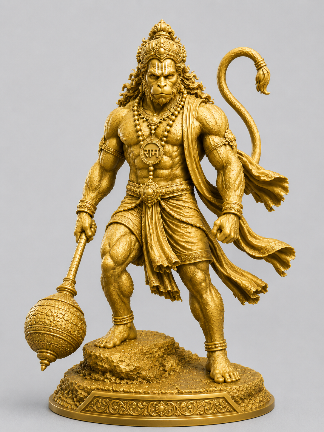Hanuman Ji Shree Ram Mala 3D Model (5 Inch)